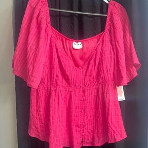 NWT ARULA shirt size b 2x. Pink very cute
